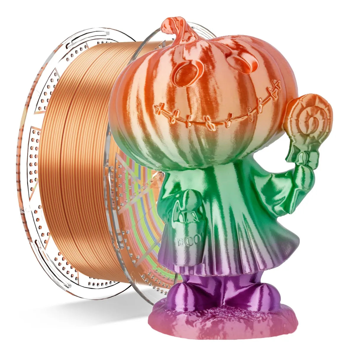 Conjure PLA Silk Rainbow Filament – 1.75mm – 1Kg