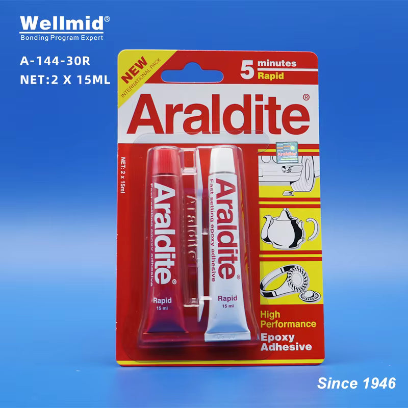 Araldite Rapid Clear Epoxy Adhesive – 5-Minute High-Performance Two-Part Glue