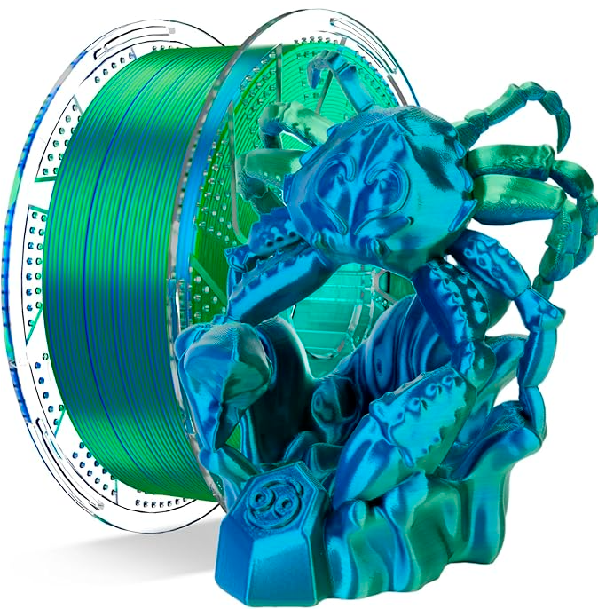 Conjure Silk PLA Duo Color Filament – 1.75mm, 1Kg – Smooth Shine & Dual-Color Finish