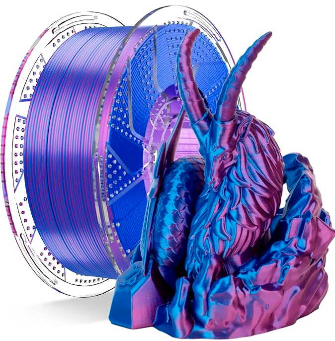 Conjure Silk PLA Duo Color Filament – 1.75mm, 1Kg – Smooth Shine & Dual-Color Finish