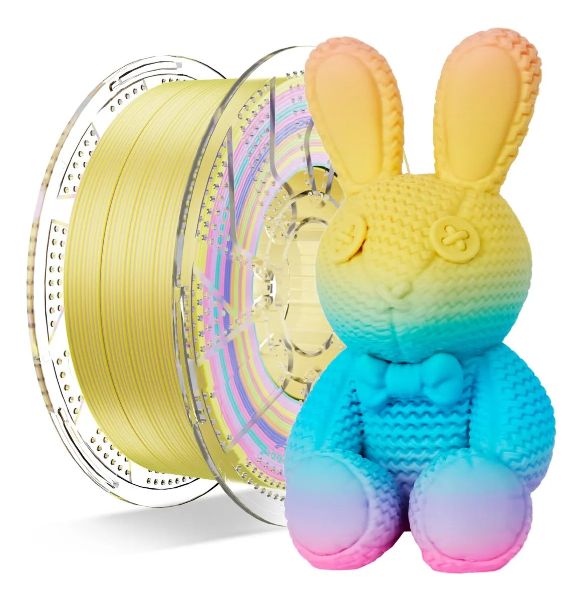 Conjure PLA Matte Rainbow Filament – 1.75mm – 1Kg