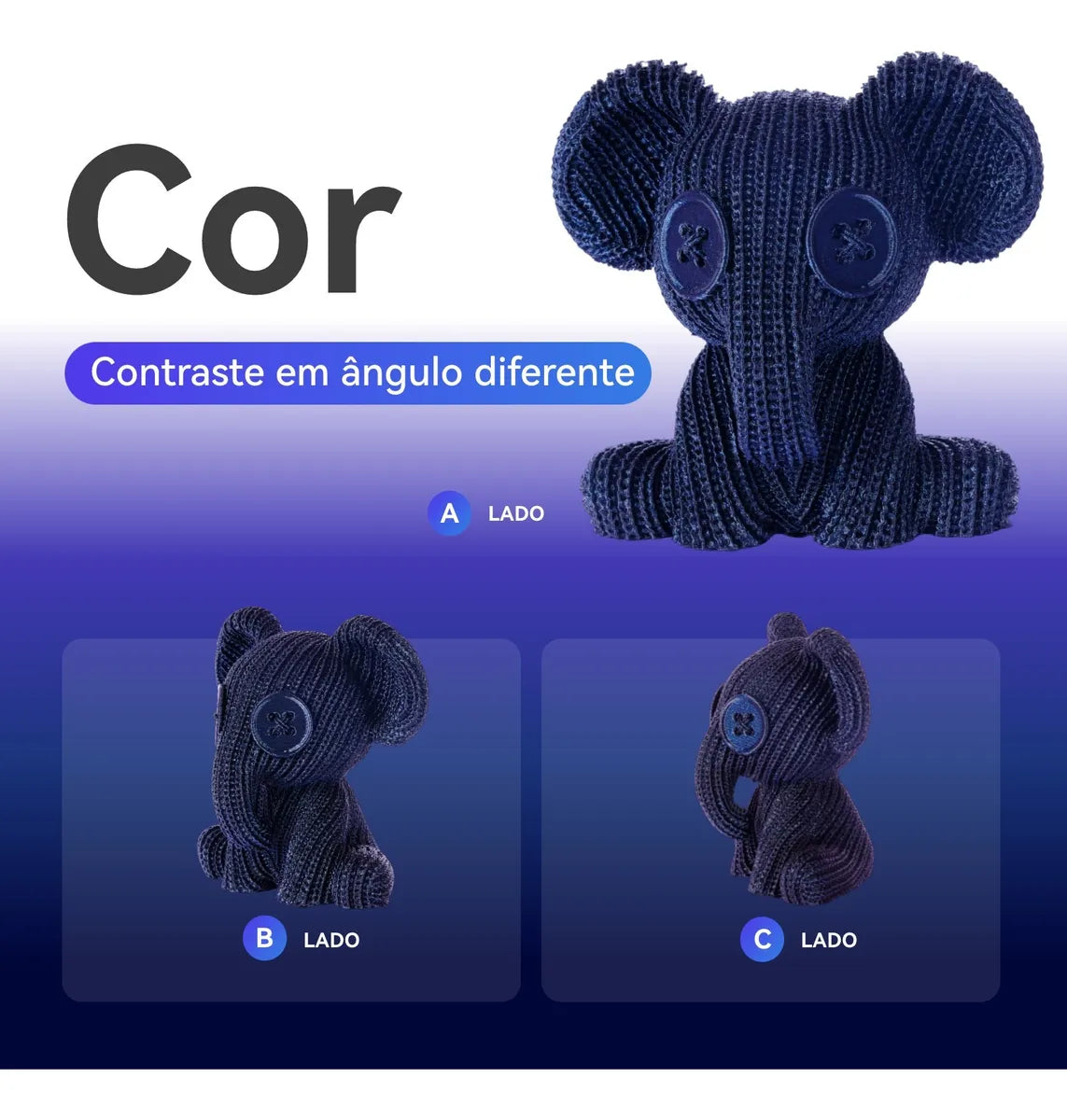 Conjure PLA Chameleon Filament (Blue-Purple) – 1.75mm – 1Kg
