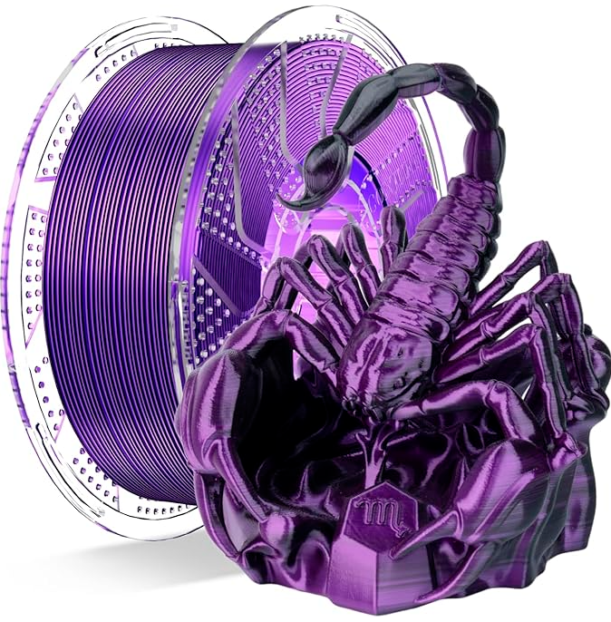 Conjure Silk PLA Duo Color Filament – 1.75mm, 1Kg – Smooth Shine & Dual-Color Finish