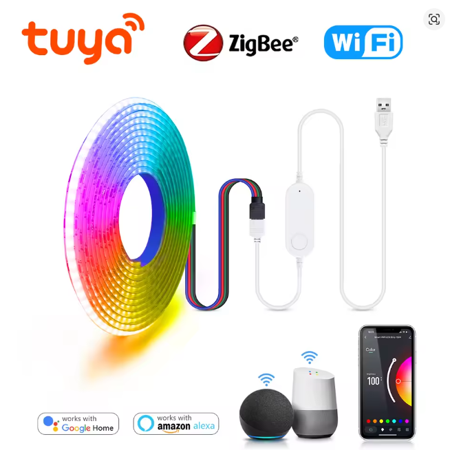 Smart COB RGB LED Strip 5V (USB)