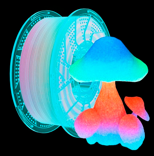 Conjure PLA Rainbow Glow-in-the-Dark Filament – 1.75mm – 1Kg