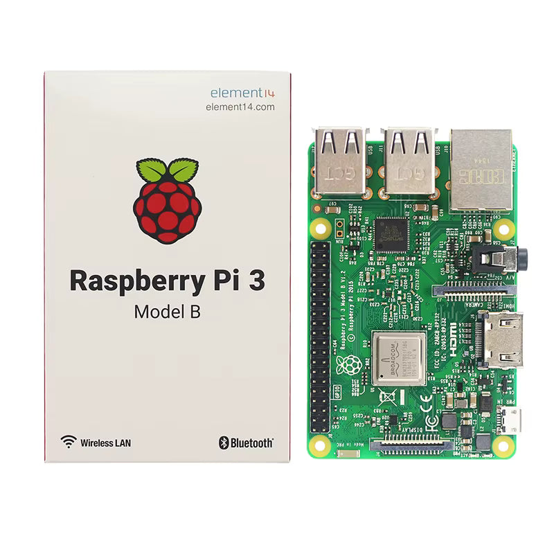 Raspberry Pi 3 Model B/B+ – Quad-Core 1.4GHz, Dual-Band Wi-Fi, Bluetooth 4.2 & 40-Pin GPIO