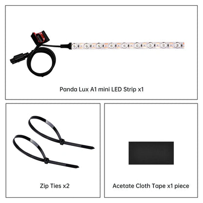 BigTreeTech Panda Lux – Magnetic LED Light Bar Kit for Bambu Lab P1, X1, and A1 3D Printers
