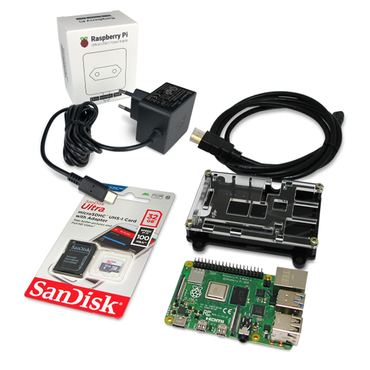 Raspberry Pi 4 (4GB) Essential Kit