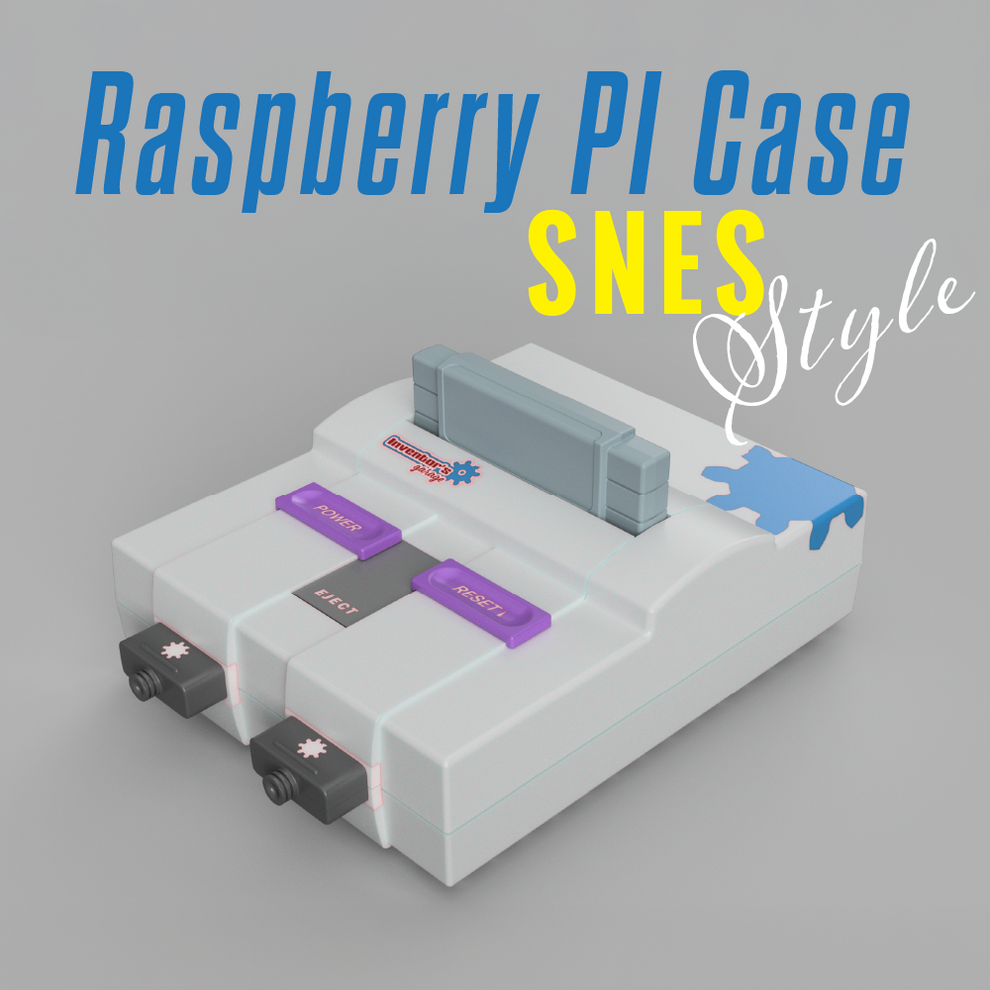 Raspberry Pi Case Design in Super Nintendo (SNES) Style – Inventor's Garage