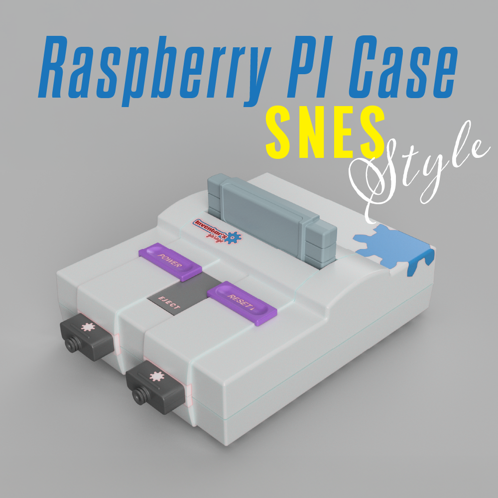 Raspberry Pi Case Design in Super Nintendo (SNES) Style