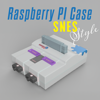 Raspberry Pi Case Design in Super Nintendo (SNES) Style