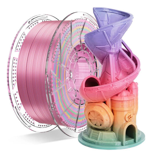 Conjure PETG Silk Rainbow Filament – 1.75mm – 1Kg