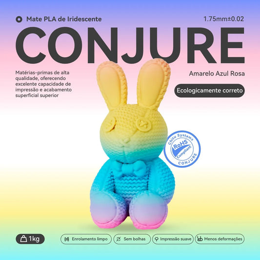 Conjure PLA Matte Rainbow Filament – 1.75mm – 1Kg