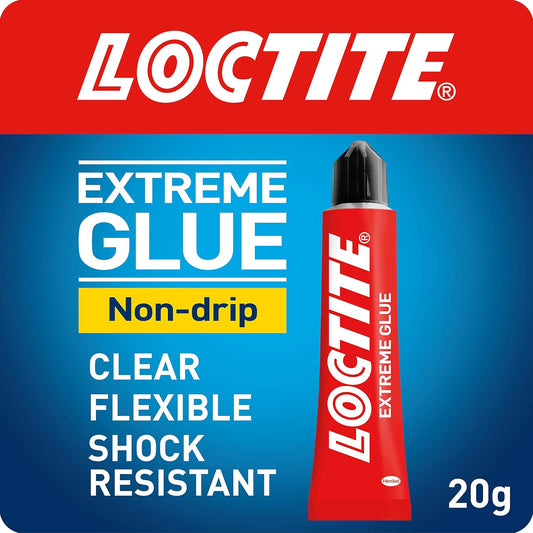 Loctite Extreme Glue Gel 20g – Heavy-Duty Non-Drip All-Purpose Adhesive, Clear & Waterproof