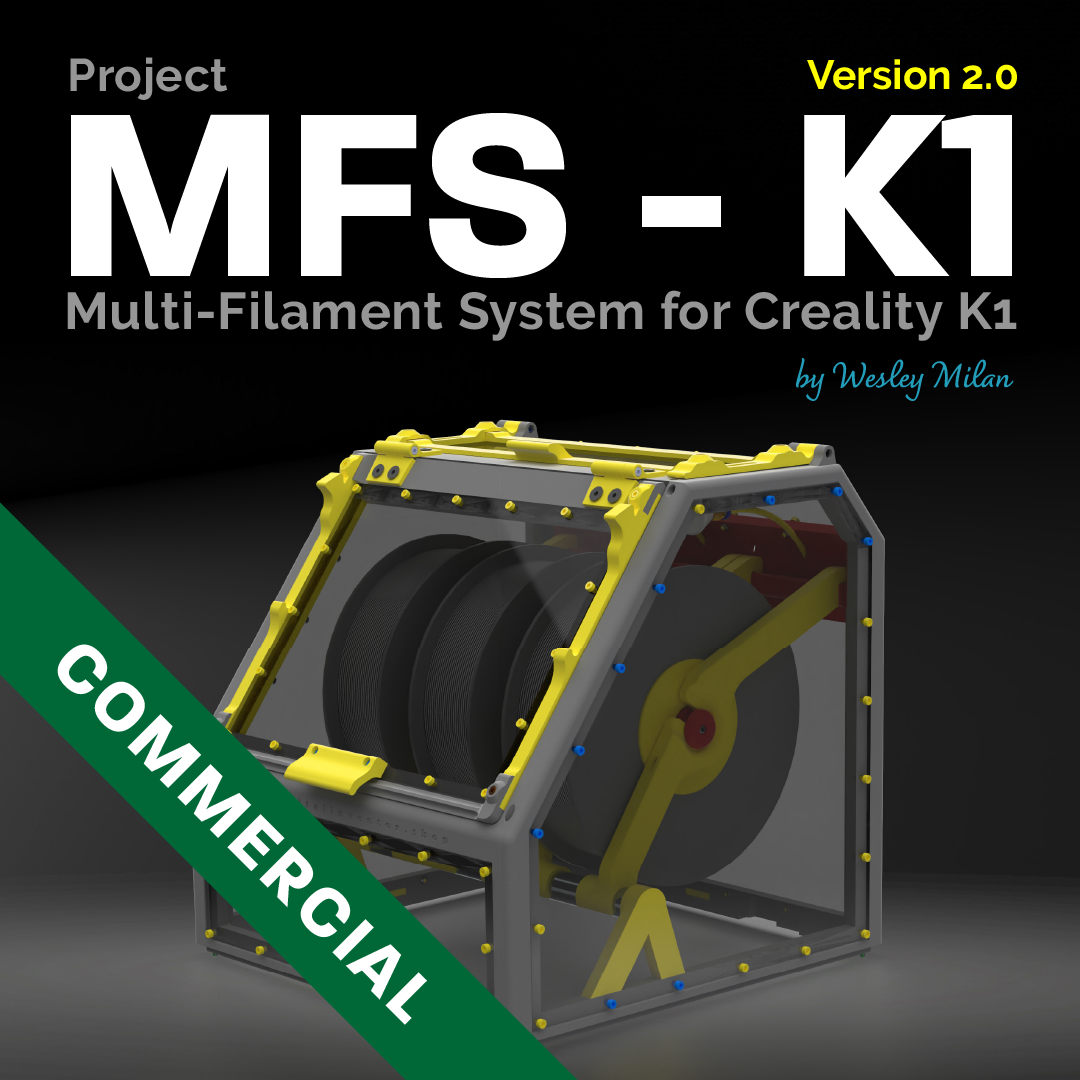 Project Multi-Filament System for Creality K1 and K1C (MFS-K1) - Ebook + 3D Printable Files