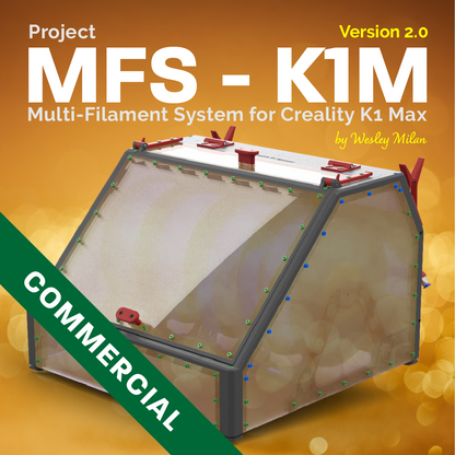 Proyecto Sistema Multifilamento para Creality K1 Max (MFS-K1M) - Ebook + Archivos para imprimir en 3D 