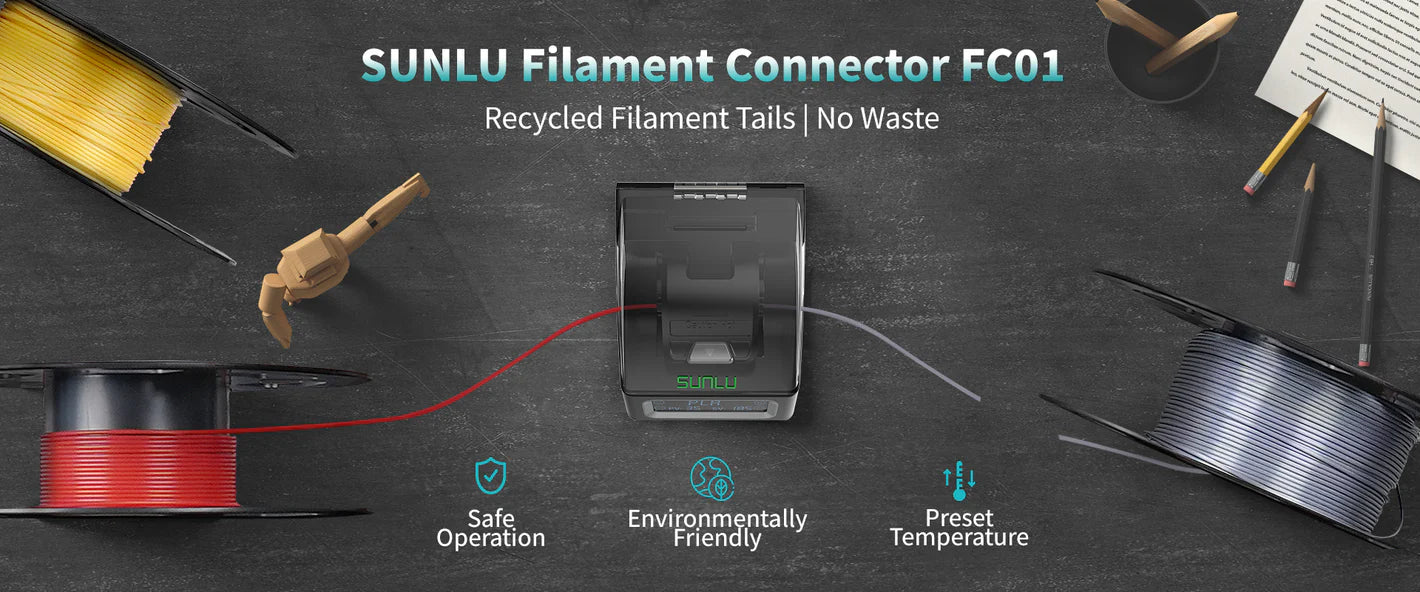 SUNLU Filament Connector | Fuse, Reuse & Create Multicolor 3D Prints!