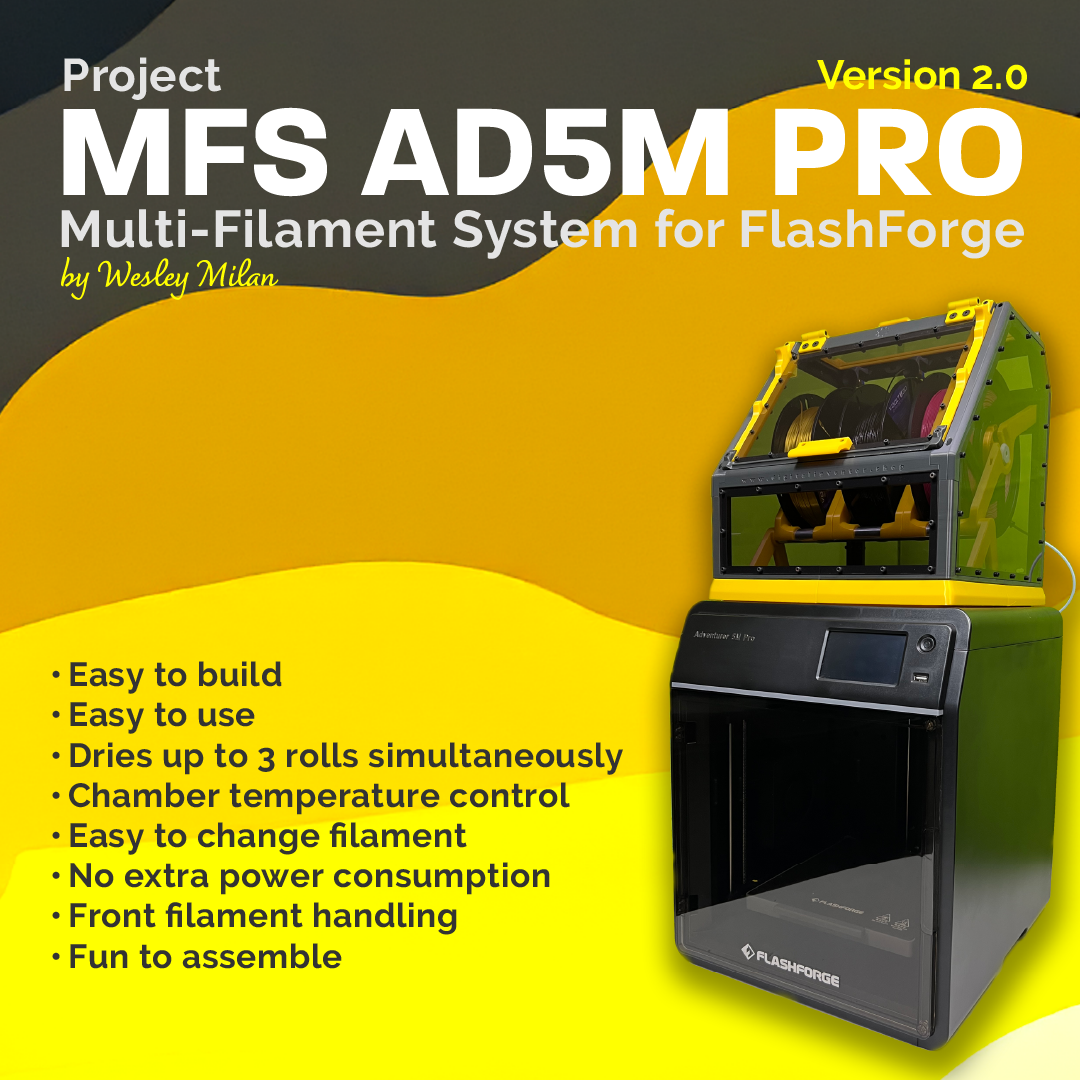 Sourceforge 5m Pro Project Multi-Filament System for FlashForge Adventure 5M Pro (MFS-AD5 ...