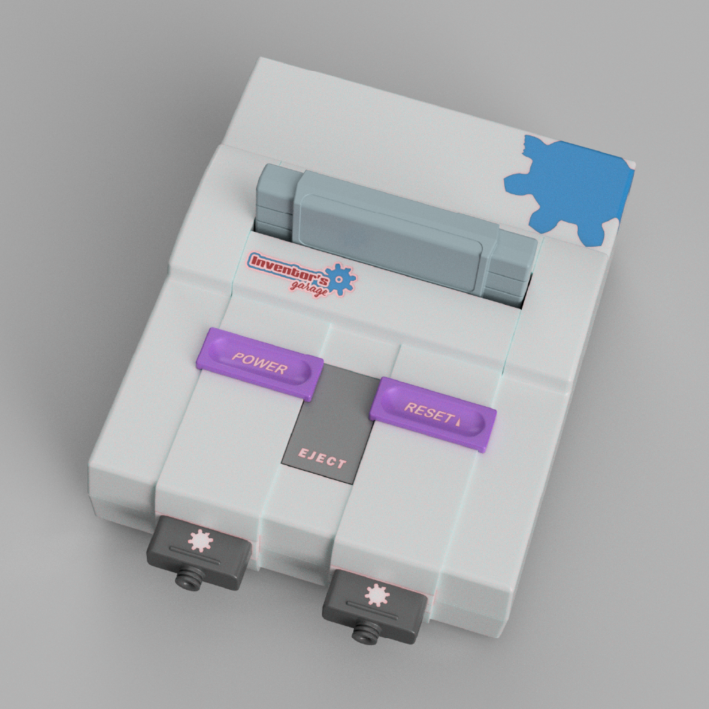 Raspberry Pi Case Design in Super Nintendo (SNES) Style